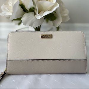 Kate Spade Wallet, Large, Cream/Beige